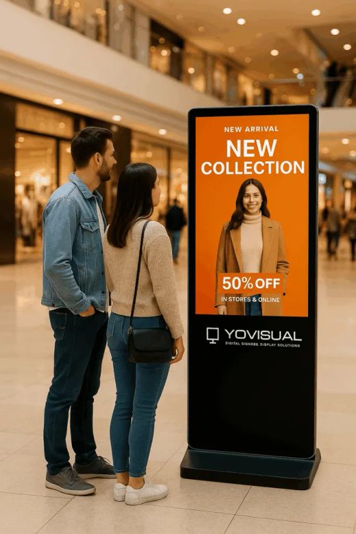 Pantalla publicitaria totem para interior. Varios tamaños