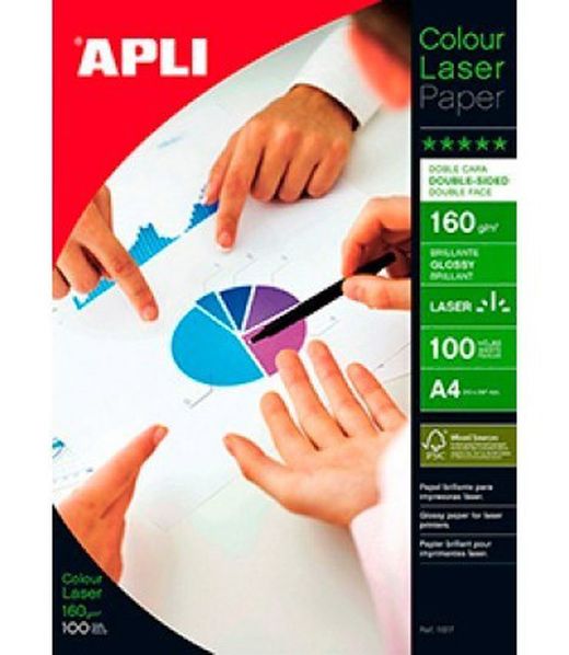 Papel fotográfico brilhante Din a4 a laser 2 lados