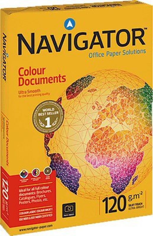 Documentos coloridos do navegador de papel. 120 gramas