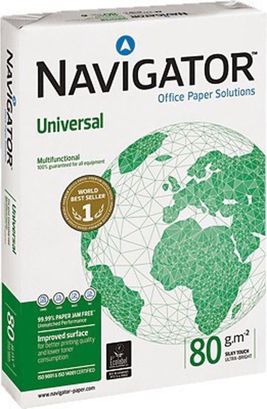 Papel Navigator din a3 de 80 gramas. 500 horas