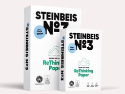 100% papier recyclé blanc pur steinbeis