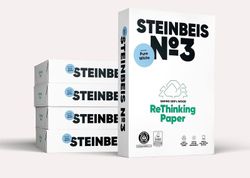 100% papier recyclé blanc pur steinbeis