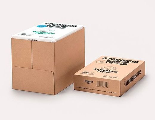100% papier recyclé blanc pur steinbeis