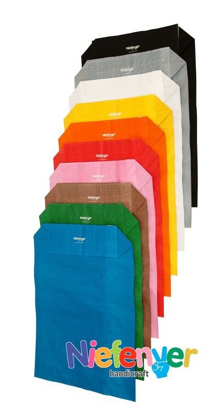 Pack de 10 sacos de papel para fantasias em cores diferentes