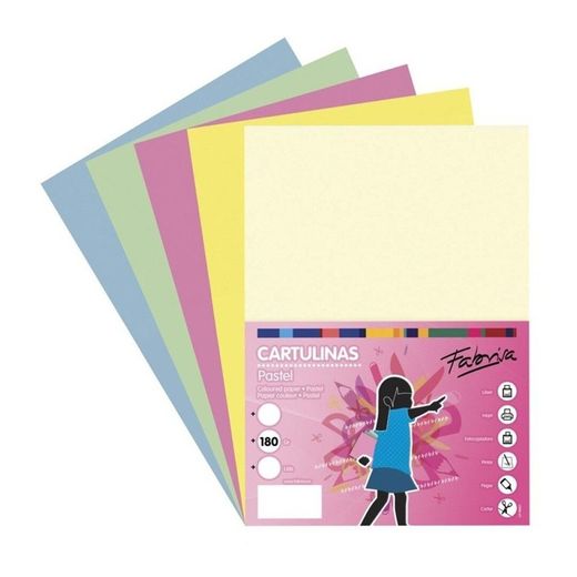 Lot de 50 cartons assortis format din a4 aux couleurs pastel et intenses
