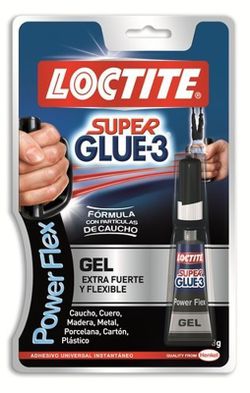 Pegamento loctite super glue3 de 3gr caucho