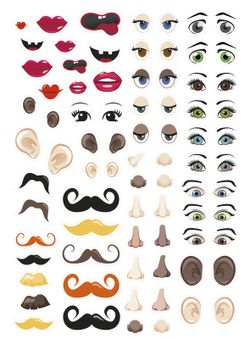 Autocollants Rosto Format 210 X 148 mm 124 unités