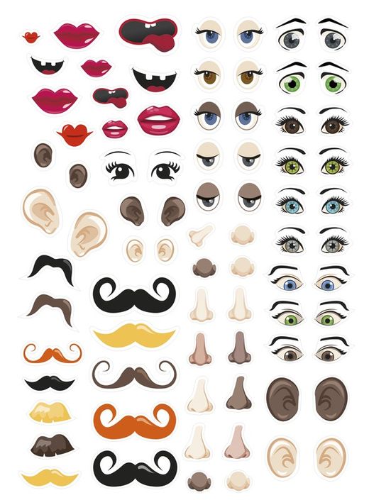 Autocollants Rosto Format 210 X 148 mm 124 unités