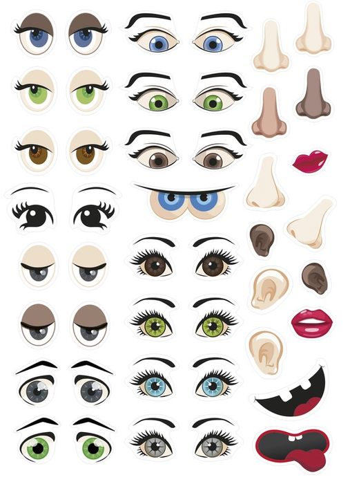 Autocollants Rosto Format 210 X 148 mm 124 unités