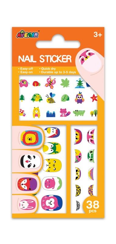 Adesivos de unhas grandes
