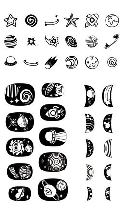 Gros adhésifs pour ongles