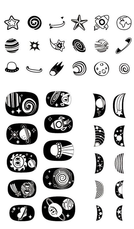 Gros adhésifs pour ongles