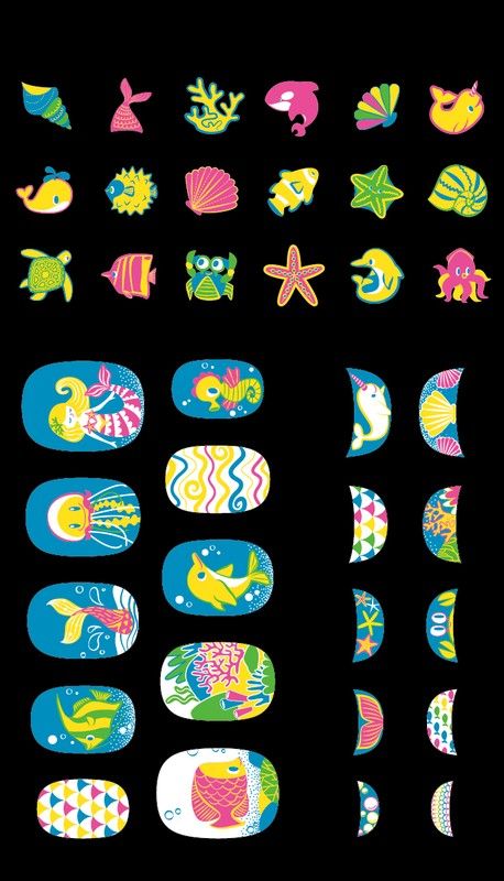 Gros adhésifs pour ongles