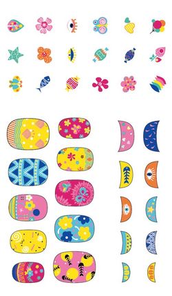 Gros adhésifs pour ongles