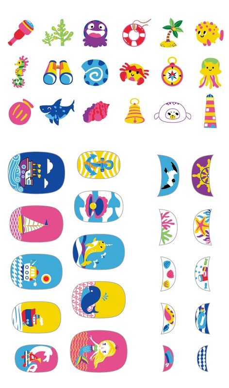 Gros adhésifs pour ongles
