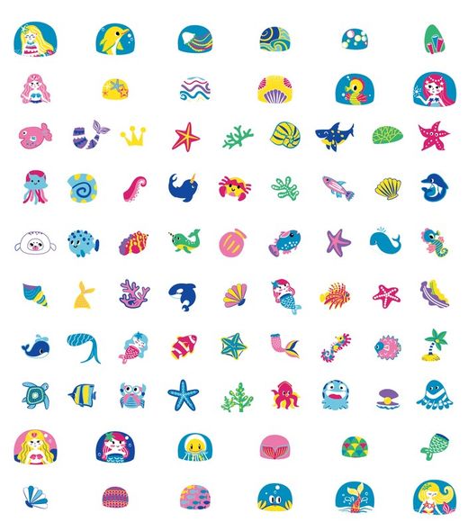 Petits autocollants à ongles avec paillettes