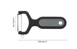 Pelador de cocina Plástico 132mm Negro