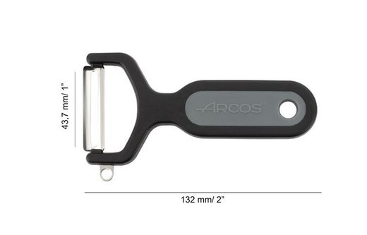 Pelador de cocina Plástico 132mm Negro