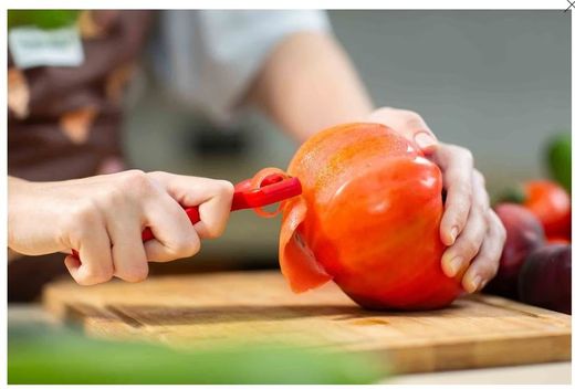 Décortiqueur de cuisson en plastique 132mm rouge