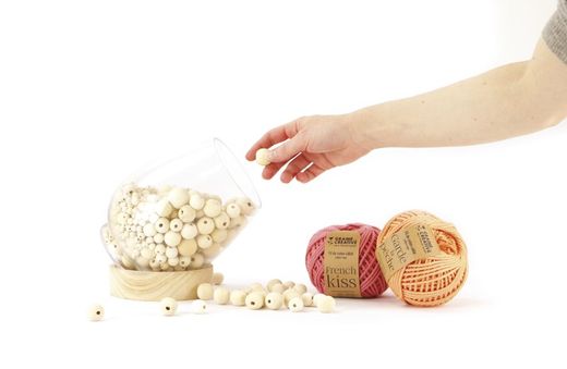 Sachet de perles en bois 40 unités Ø 15mm