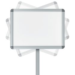 Pie con marco publicitario A4 Nobo