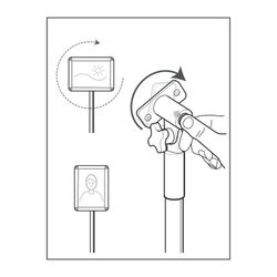 Pie con marco publicitario A4 Nobo