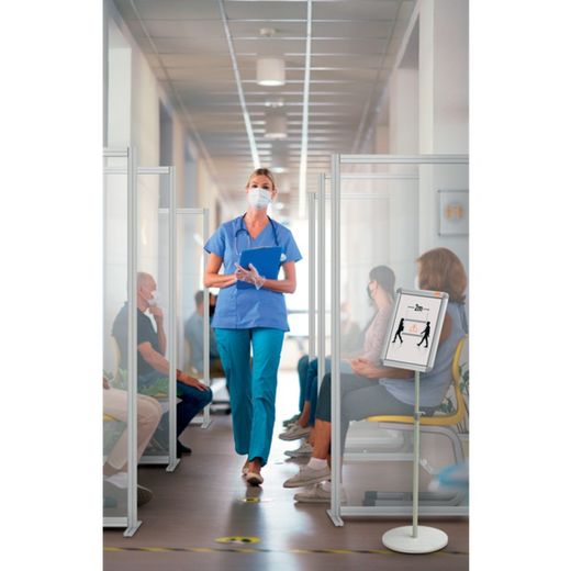 Pie con marco publicitario A4 Nobo