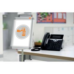 Stand com moldura publicitária A3 Nobo