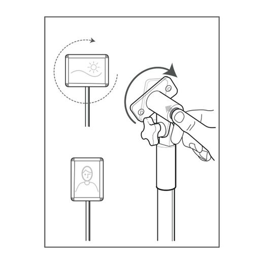 Stand com moldura publicitária A3 Nobo