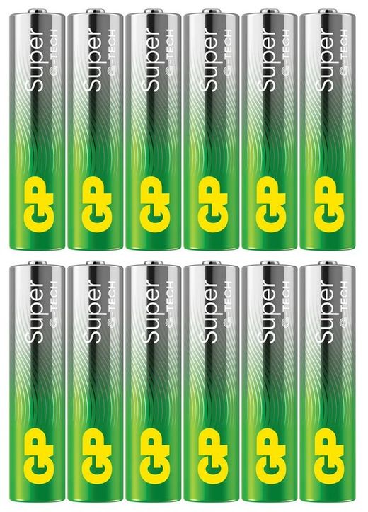 Pilhas Super Alcalinas AAA (LR03) Caixa com 12 unidades