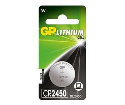 Pilas Litio GP CR2450 3V 610mAh 5ud