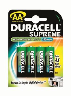 Pilas recargables supreme de duracell