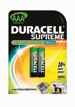 Pilas recargables supreme de duracell