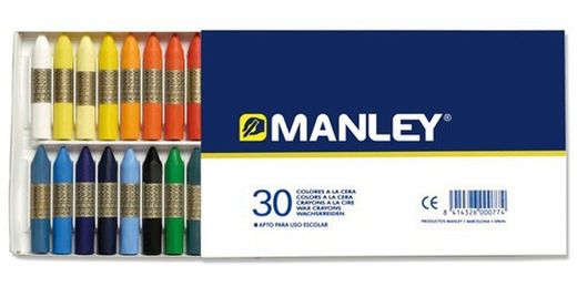 peintures à la cire manley dans des boîtes assorties