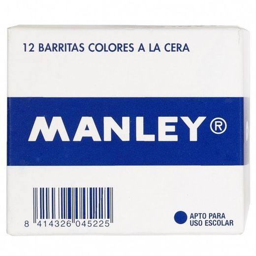 Tintas de cera Manley em caixas unicolores