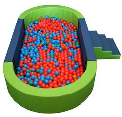 Piscina ovalada de bolas de 300 x 150 cm
