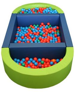 Piscina ovalada plus de bolas convertible en dos