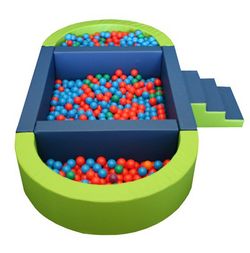 Piscina ovalada plus de bolas convertible en dos