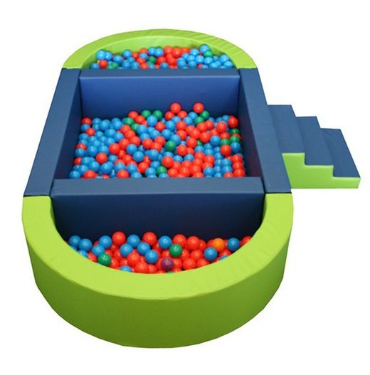 Piscina ovalada plus de bolas convertible en dos