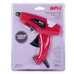 Pistola de cola termofusible Hot Melt 40W con 2 barras de cola