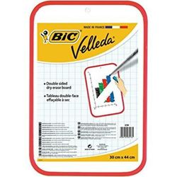 Pizarra bic velleda de 30 x 44 cm. 2 superficies
