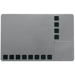 Pizarra blanca magnética pequeña con cuadrículas de espuma para fijar notas Nobo 610x390 mm