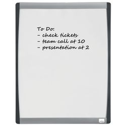 Nobo petit carré blanc magnétique avec moulure cintrée 280x335 mm