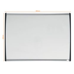 Nobo petit carré blanc magnétique avec moulure cintrée 585x430 mm