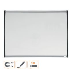 Nobo petit carré blanc magnétique avec moulure cintrée 585x430 mm