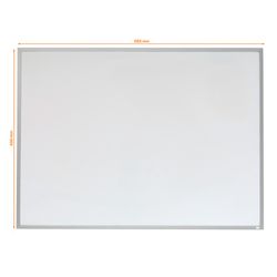 Nobo petit carré blanc magnétique avec garniture en aluminium 585x430mm