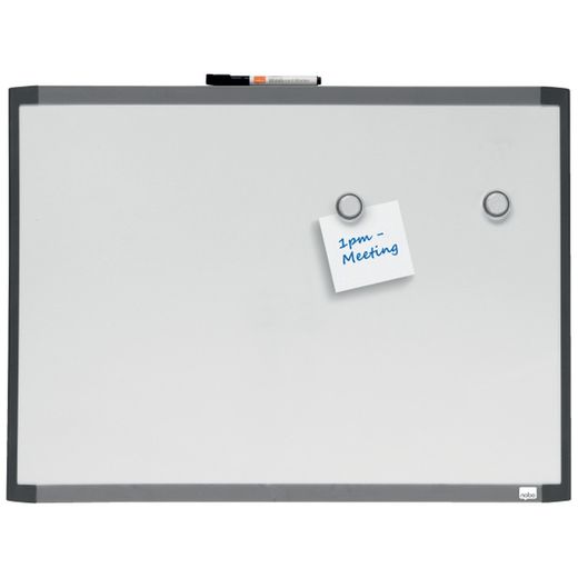 Pizarra blanca magnética pequeña Nobo de 585x430 mm