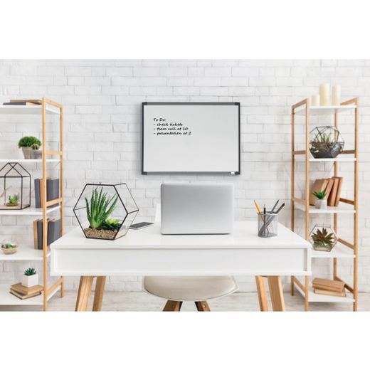 Pizarra blanca magnética pequeña Nobo de 585x430 mm