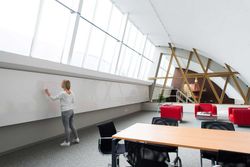 Pizarra blanca mural Chameleon. Un panel.