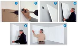 Pizarra blanca sin marco skin whiteboard.